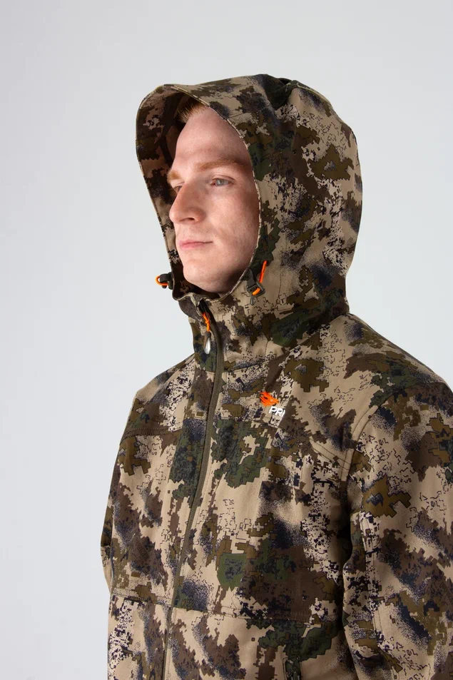 Шерхан костюм для охоты PRIDE, принт Уральский лес, хаки