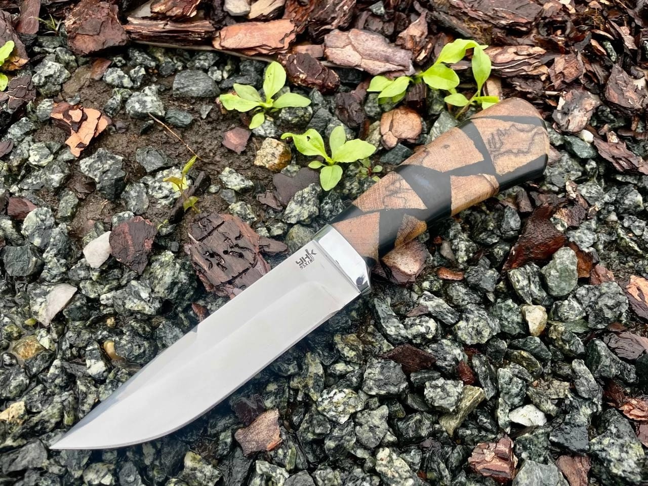 Нож Зубр арт z012 (шпальт дуба, 95х18), Златоуст