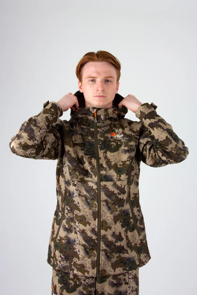 Шерхан костюм для охоты PRIDE, принт Уральский лес, хаки