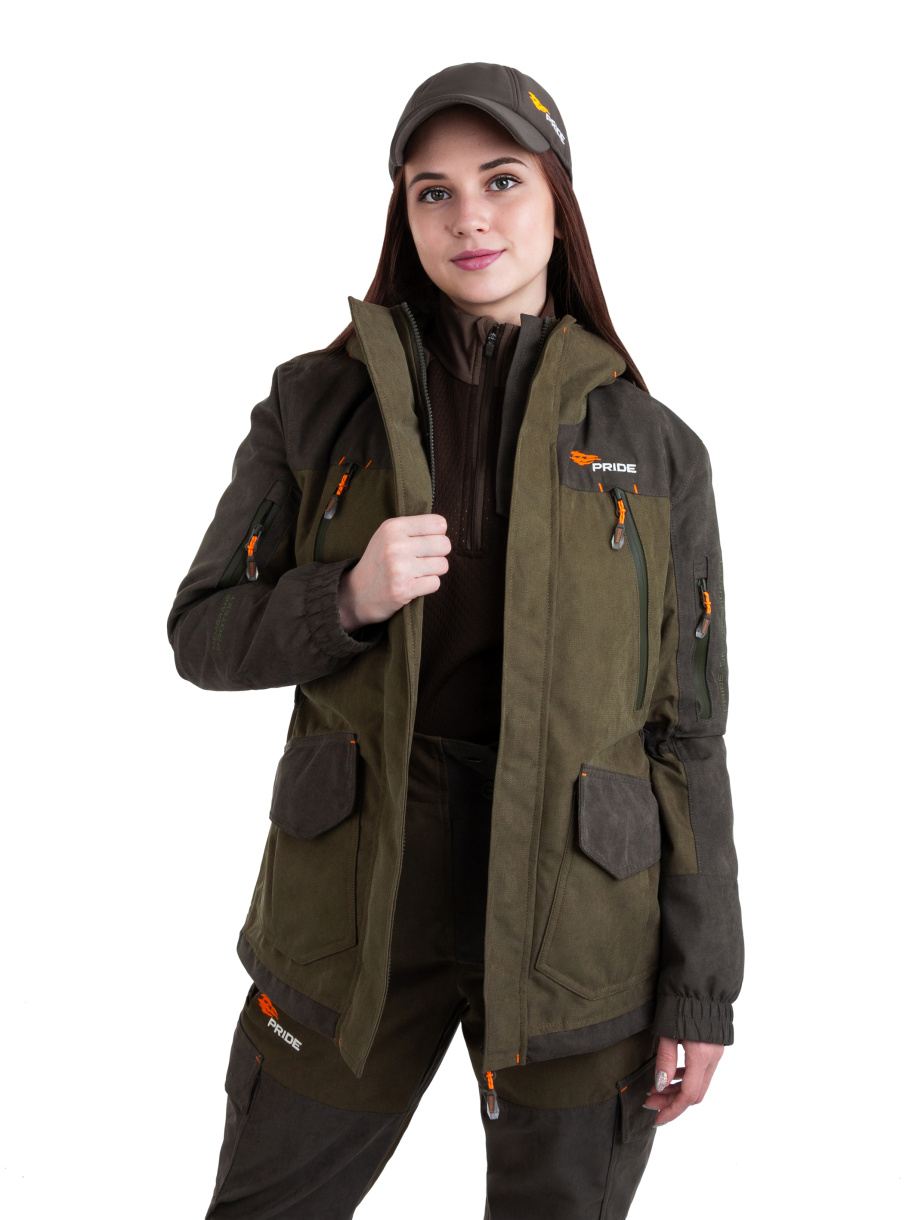 Магнум Осень женский костюм для охоты PRIDE, демисезонный, хаки