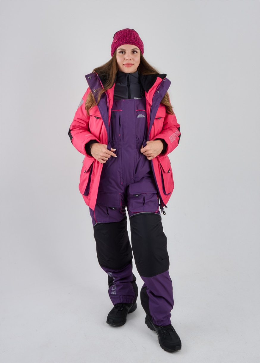 Камчатка МАГМА женский костюм для рыбалки GRAYLING зимний, фуксия