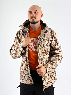 Аргамак куртка для охоты PRIDE, софт-шелл, принт камыш