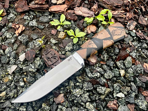 Нож Зубр арт z012 (шпальт дуба, 95х18), Златоуст